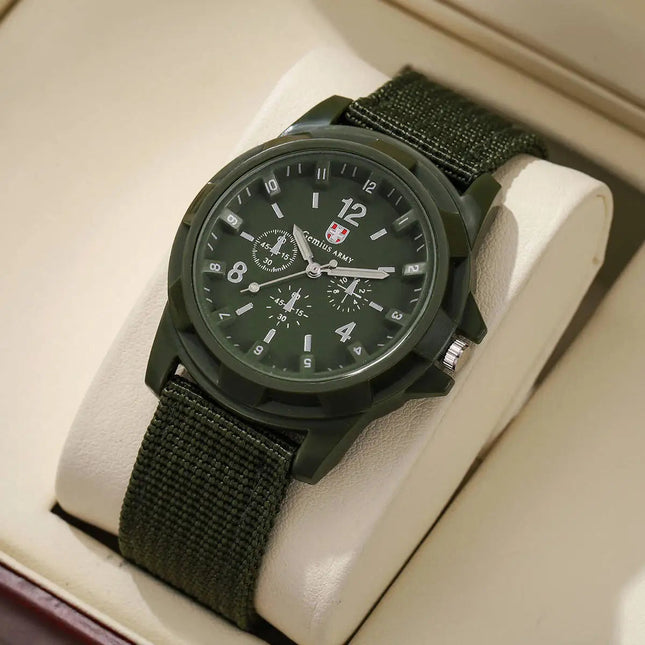 Orologi militari da uomo casual Orologio da polso sportivo al quarzo Cinturino in nylon Orologio da uomo Relogio Masculino (senza scatola) platinumshop