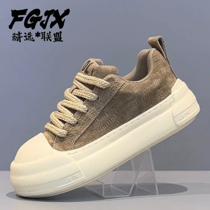 Board shoes 2026 new spring men's shoes trend versatile casual youth thick soled height increasing sports shoes