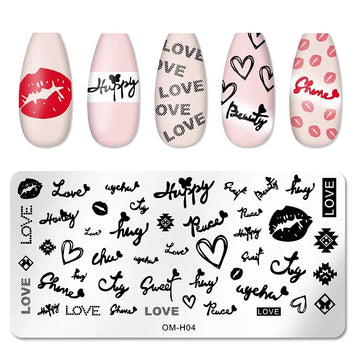 Nail Art Templates Stamping Plate Design Flower Leaf Butterfly Christmas Lace Stamp Templates Plates Image Manicure Accessories