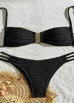 Nuovi Bikini Sexy 2025 Costumi da Bagno Donna Push-Up Abbigliamento da Spiaggia Femminile Costumi da Bagno Brasiliani Set Bikini per Piscina PlatiNum