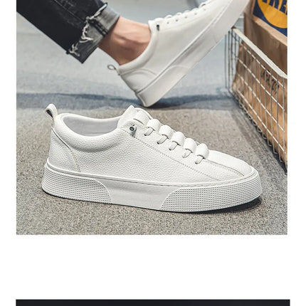 Sneakers for Men  Fashion Casual Lace Up Round Toe Flat White mens Running Sport Shoes Zapatillas Deportivas Hombre