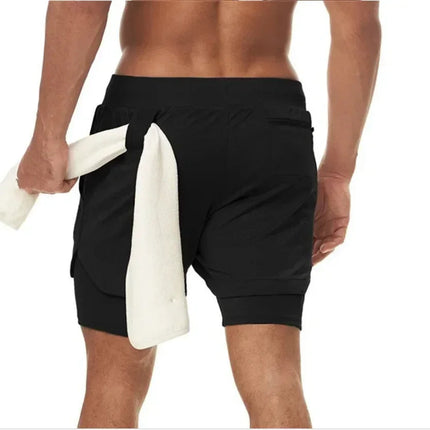 EVERLAST Camicia da Compressione da Uomo + Pantaloncini Sportivi 2 in 1 Set da 2 Pezzi per Il Tempo Libero Respiro Manica Corta Sport Jogging Palestra Marchio di Abbigliamento Stampa platinumshop