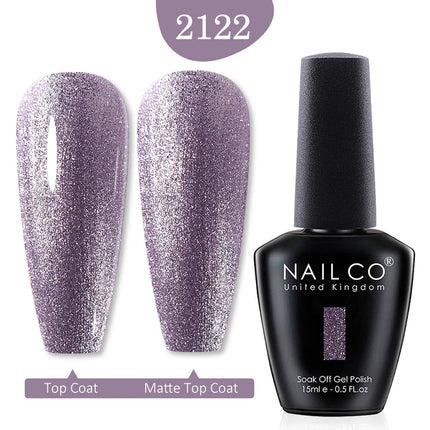 NAILCO 15ml Green Blue Series UV Nail Gel Polish Blue Colors UV&LED Gel Varnish Red Soak Off Semi Permanent LED Nail Gel Varnish
