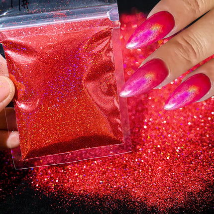 10g/Bag Glitter Snow White Nail Art Sugar Powder Sweater Laser Shiny Decoration Chrome Powder Woolen Candy Effect Nails 2027