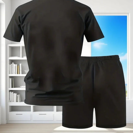 Pantaloncini a maniche corte per abbigliamento sportivo traspirante estivo da uomo Set stile sportivo leggero e confortevole Made in China platinumshop