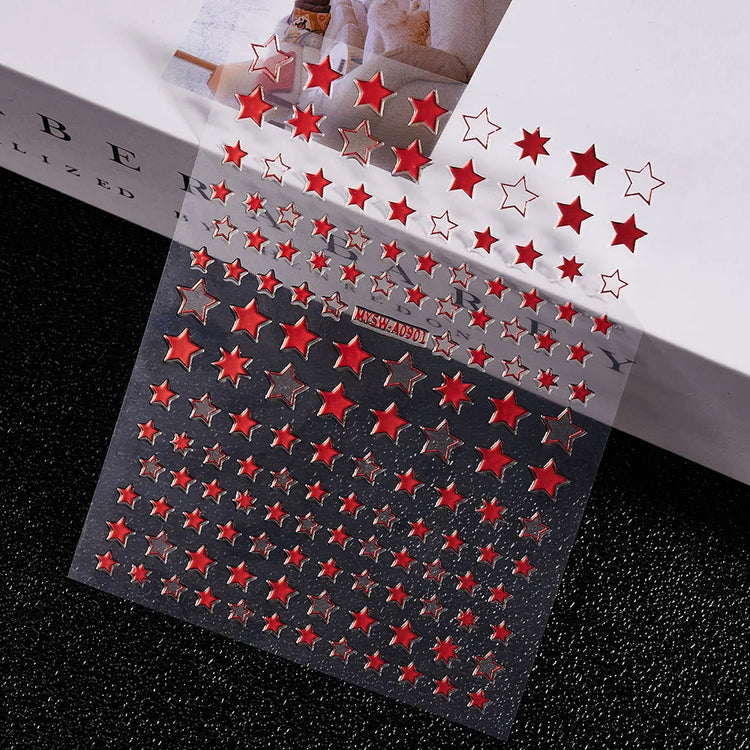 1PC 26-English Alphabet Number 3D Self-adhesive Nail Art Decal Sticker Word Small Letter Nail Decals Sticker Manicure Decoration