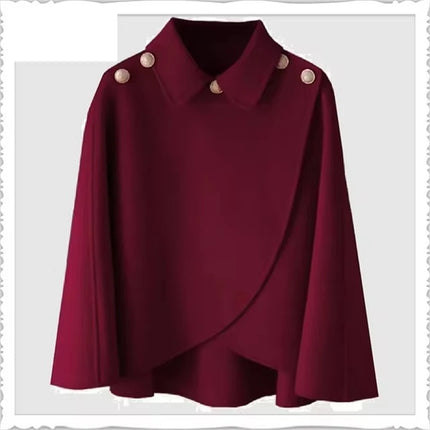 Women's Woolen Shaw Coat 2025 Autumn Winter Korean Version Short Ladies Jacket Temperament Elegant Femme Woolen Outerwear