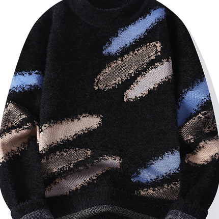 Men's New Fall and Winter Sweater Bottoming Shirt Men's O Neck Design Comfortable Lazy Windproof Warm Pullovers Men's R126