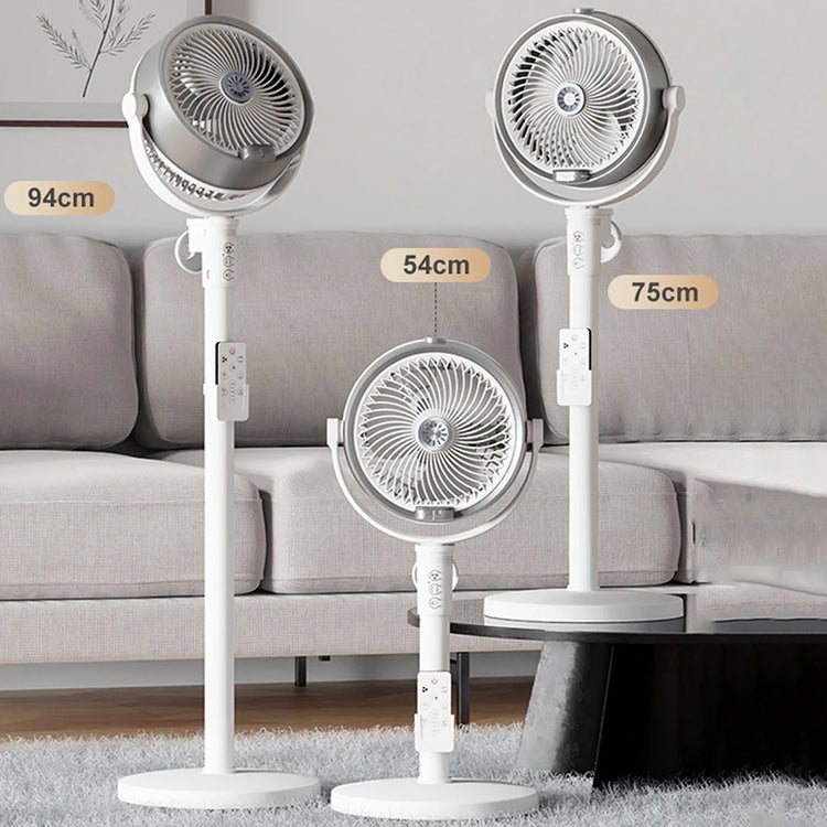 3 in 1 telecomando intelligente umidificatore ventilatore da pavimento ventila circolatore piedistallo supporto ventilatore regolabile in altezza 4 velocità condizionatore d'aria
