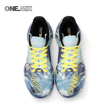 Scarpe da Corsa ONEMIX Marathon con Piastra in Carbonio, Supporto Professionale Stabile, Ammortizzazione, Ultra-leggere e Reattive per Uomo PlatiNum