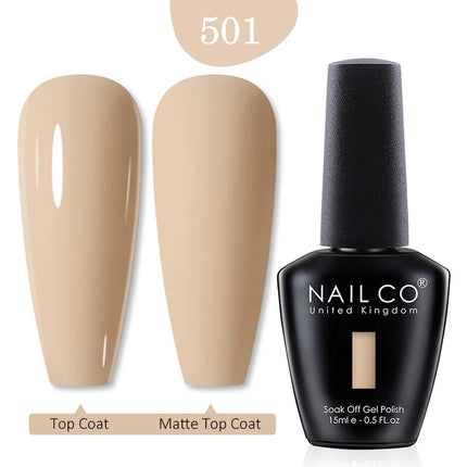 NAILCO 15ml Green Blue Series UV Nail Gel Polish Blue Colors UV&LED Gel Varnish Red Soak Off Semi Permanent LED Nail Gel Varnish