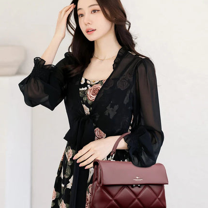 Women's Bag New Trend Korean Handbags Designer Luxury Brand Ladies Shoulder Bags Soft Leather Fashion Versatile Crossbody Bags PlatiNum