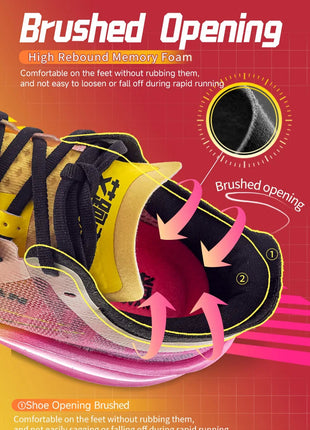 IRUNSVAN Rehuo 1.0 Full Length Carbon Plate Running Shoes  Marathon Ultra Lightweight Men's  24028 PlatiNum