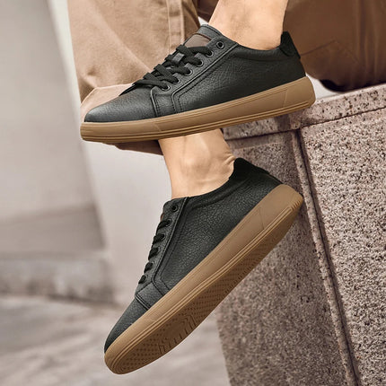 Fashion Brand Men Genuine Leather Shoes Comfortable Man Casual Shoes Outdoor Sports Sneakers Skateboard Footwear Tenis Masculino
