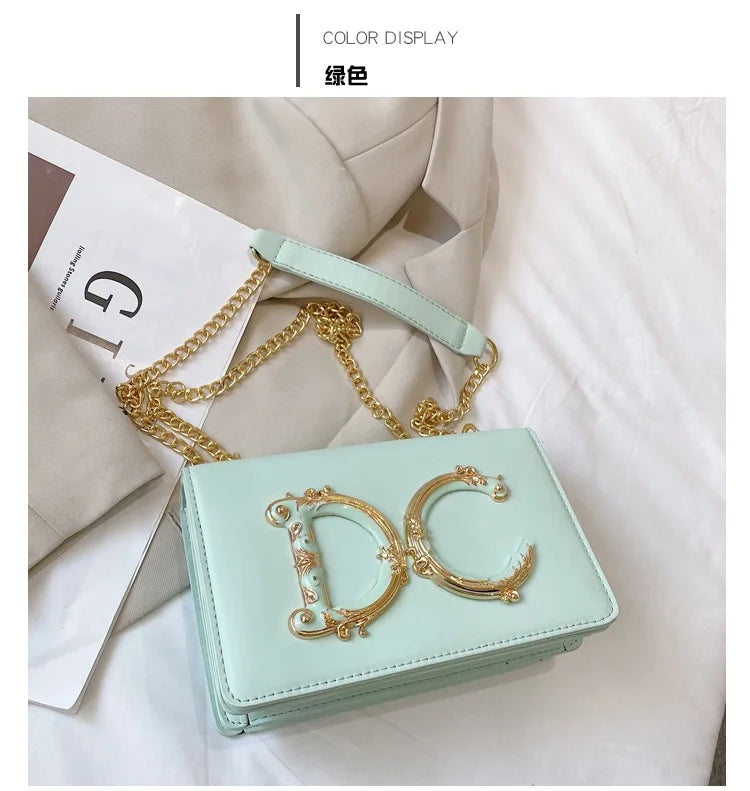 High quality fashionable women's bag hot selling chain bag trendy candy color small square bag for women PlatiNum