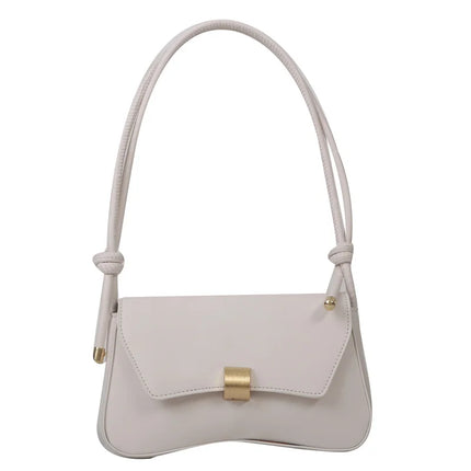 Borsa a Spalla da Donna dal Design Semplice, Resistente in Pelle PU, Borsa Tote per il Pendolarismo, Borsetta Portatile per Uso Quotidiano