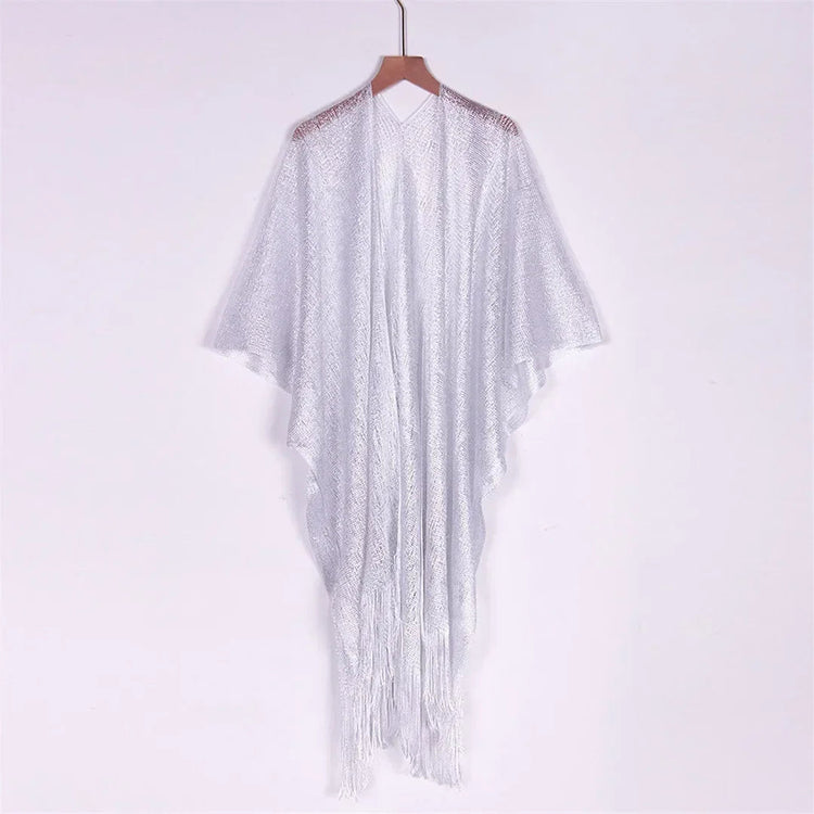Nappa Oro Bikini Cover Up Abito da spiaggia sexy Tuniche per le donne Beachwear Nuova estate Vedere attraverso il costume da bagno Cover-up Caftano platinumshop