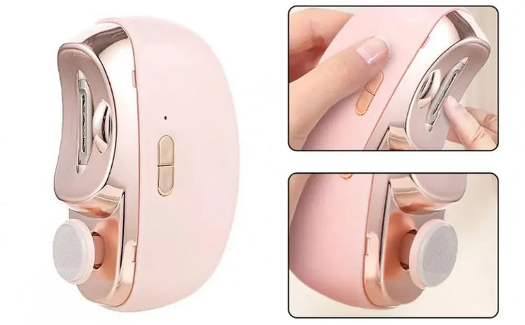3-in-1 Electric Nail Trimmer for Seniors & Adults, Automatic Nail Clipper with Polishing, Rechargeable Safe Nail Cutter for Elderly Kids