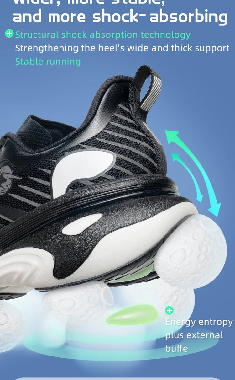 ONEMIX nuove scarpe da corsa Orca per uomo Cushion Training Outdoor Athletic Sport Shoes Sneakers invernali da uomo antiscivolo resistenti all'usura PlatiNum