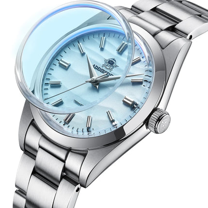ADDIESDIVE 36mm Men Watch Without Logo AD2030 VH31 Quartz Watch 10Bar Waterproof 316L Stainless Steel Sand Dial Wristwatch New