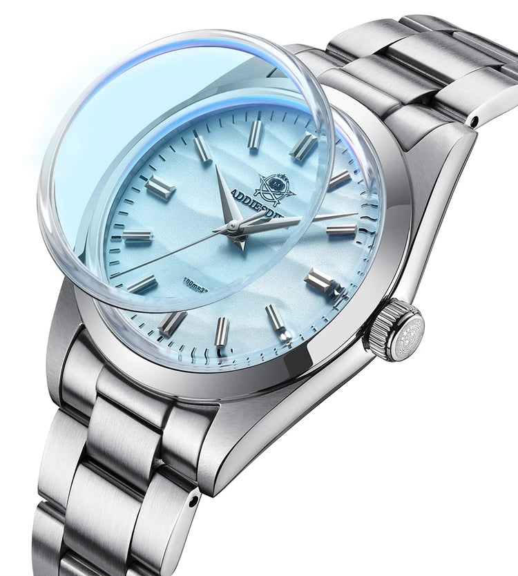 ADDIESDIVE 36mm Men Watch Without Logo AD2030 VH31 Quartz Watch 10Bar Waterproof 316L Stainless Steel Sand Dial Wristwatch New