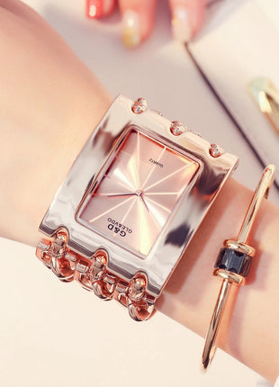 Orologio da donna di marca di lusso Abito con strass Orologi da polso da donna Eleganti orologi femminili in oro per le donne Montre Femme 2025 platinumshop