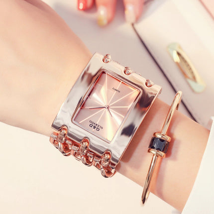 Orologio da donna di marca di lusso Abito con strass Orologi da polso da donna Eleganti orologi femminili in oro per le donne Montre Femme 2025 platinumshop