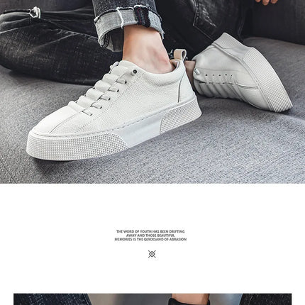 Sneakers for Men  Fashion Casual Lace Up Round Toe Flat White mens Running Sport Shoes Zapatillas Deportivas Hombre