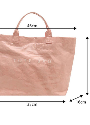 Tote Bag, Retro Letter, Casual Versatile Handbag, Minimalist Transparent, Simple, Commuter, Large-capacity Bag for Women PlatiNum