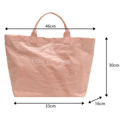 Tote Bag, Retro Letter, Casual Versatile Handbag, Minimalist Transparent, Simple, Commuter, Large-capacity Bag for Women PlatiNum