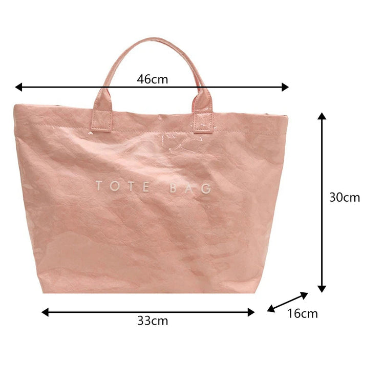 Tote Bag, Retro Letter, Casual Versatile Handbag, Minimalist Transparent, Simple, Commuter, Large-capacity Bag for Women PlatiNum
