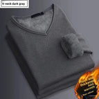 Dark gray  V-neck pl