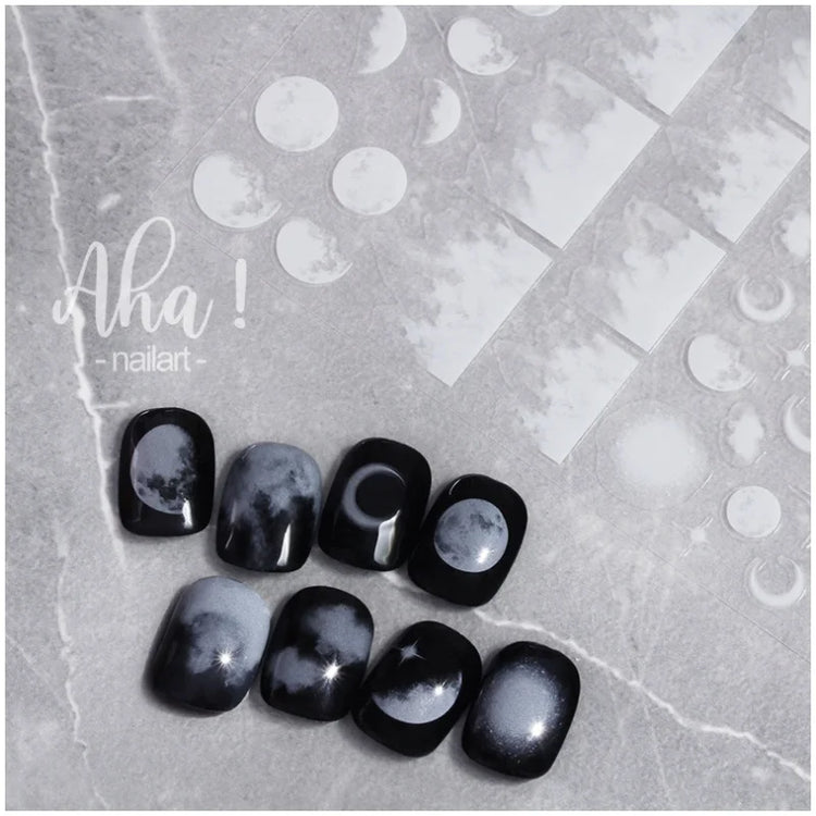 1 cute white cloud nail sticker ultra-thin nail art sticker self-adhesive paper/cloud nail sticker DIY
