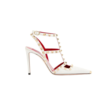 Sandali Estivi da Donna con Tacco Alto e Rivetti Quadrati, Eleganti e Sexy, Sandali da Festa con T-bar, Disponibili anche in Taglie Grandi