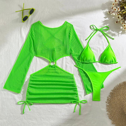 2026 Bikini sexy Costumi da bagno femminili Costumi da bagno a tre pezzi da donna Costumi da bagno da spiaggia Costumi da bagno Bikini brasiliano Set Bagnante da piscina platinumshop