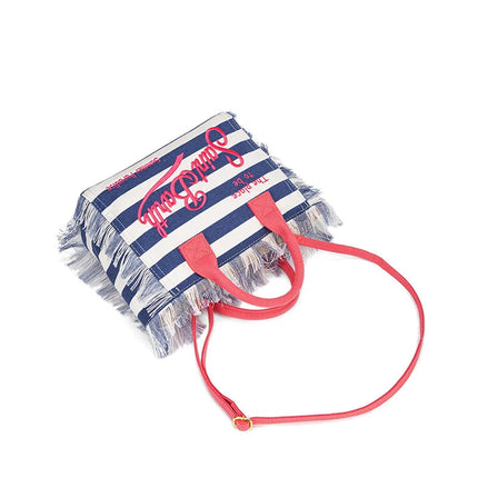 Fashion Classic Women's Tote Bag High Quality Tassel Shoulder Bag Trend Brand Elegant Ladies Beach Bag Designer Luxury Handbag PlatiNum
