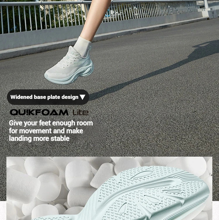361 Degrees Women Enchanted 2.0 Running Shoes Lightweight Versatile Soft Cushioning Durable Versatile Female Sneakers 682512235 PlatiNum