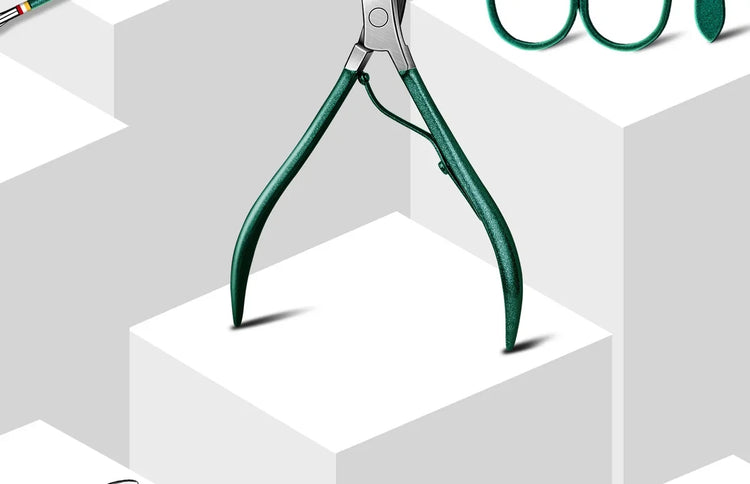 19Pcs Stainless Steel Manicure Set Portable Nail Clipper Kit with Foldable Storage Bag Nail Cutters Scissors Beauty Grooming Tools