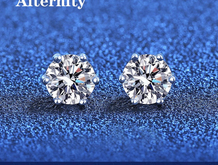 2 certificati GRA orecchini a bottone Moissanite Pass Diamond tester Pen For Men Women 925 Silver 18K Plated Wedding Gemstone platinumshop