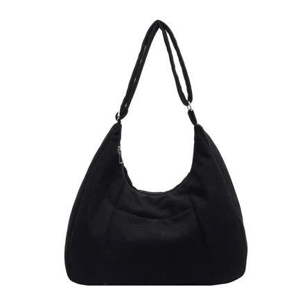 New Large Capacity Casual Crossbody Bag Simple Artistic Commuter Student Single Shoulder Bag Outdoor Leisure Women's Tote Bag PlatiNum