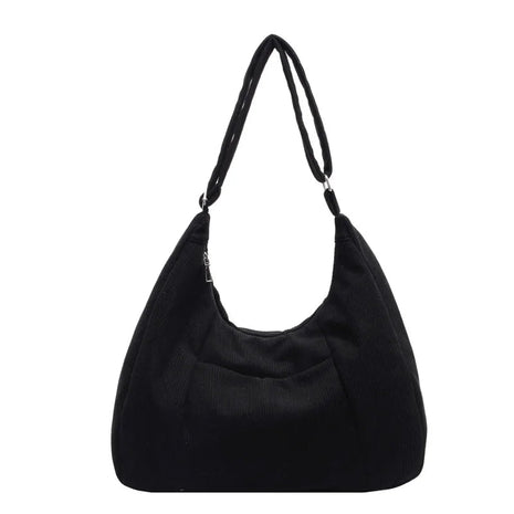 New Large Capacity Casual Crossbody Bag Simple Artistic Commuter Student Single Shoulder Bag Outdoor Leisure Women's Tote Bag PlatiNum