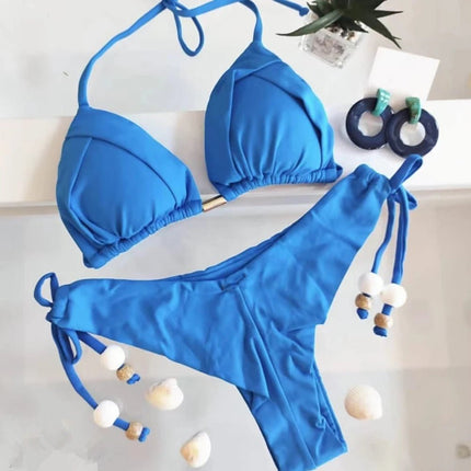 RUOTONGSEPT 2025 Nuovo Sexy Costume da Bagno Triangolare in 13 Colori per Donne, Bikini Brasiliano, Costume Push-Up, Set Bikini da Spiaggia platinumshop