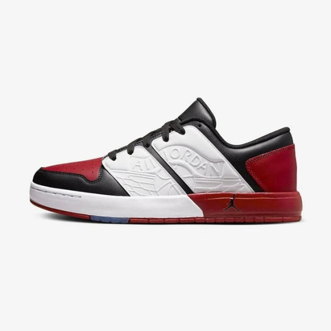 Nike Scarpe da basket basse da uomo e da donna nuove casual per tutti i giorni, leggere, ammortizzanti e resistenti all'usura Air Jordan 1 Low Gs Aj1 Classico colore rosso e bianco stile retrò Dv5141-601 platinumshop