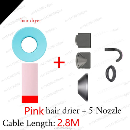 SenCiciMen Professinal Hair Dryer Negative Ion Blow Dryer Quick Dry Leafless Hairdryer Salon Home Constant Temperature Hair Care