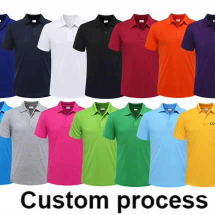 Summer Casual Polo Shirt Breathable Economical Custom Polo for Company Staff Work Polo Shirt with Custom Logo Print Embroidery
