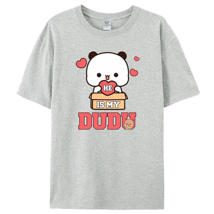 Bubu Dudu Felpa per coppia abbinata Simpatico regalo di anniversario Abbigliamento Uomo Donna Vita quotidiana Maglietta casual in cotone Coppia Orso Tee