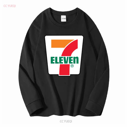 New 7 ELEVENE Gas Station Store T-Shirt Black Sizes S 5XL Long Sleeve Vintage Washed Designer Clothes Fashion Streetwear