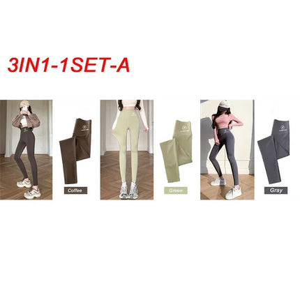 M-XL Shark pants women wear spring  autumn winter thin high-waisted belly lift hip yoga tights small feet black leggings PlatiNum