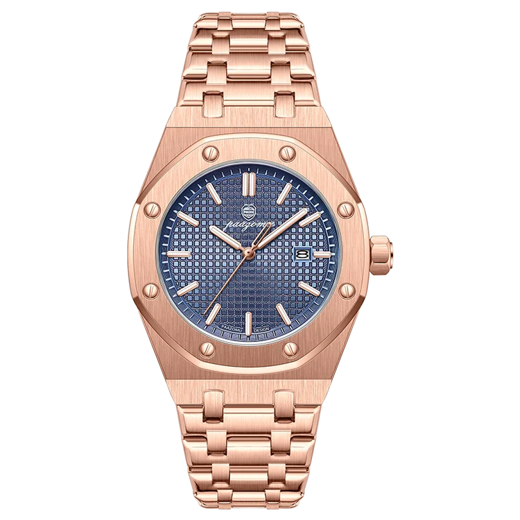 Customized Watch PAAZOMU Business Man Wristwatch Waterproof Luminous Date Men Watch Stainless Steel Quartz Watches For Men Reloj