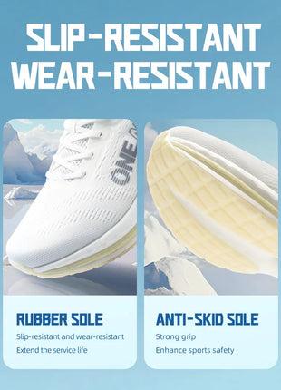 ONEMIX Scarpe da corsa per uomo Cuscino Scarpe da ginnastica per coppia atletica Scarpe sportive estive per esterni Scarpe da jogging da donna Scarpe da ginnastica da passeggio PlatiNum